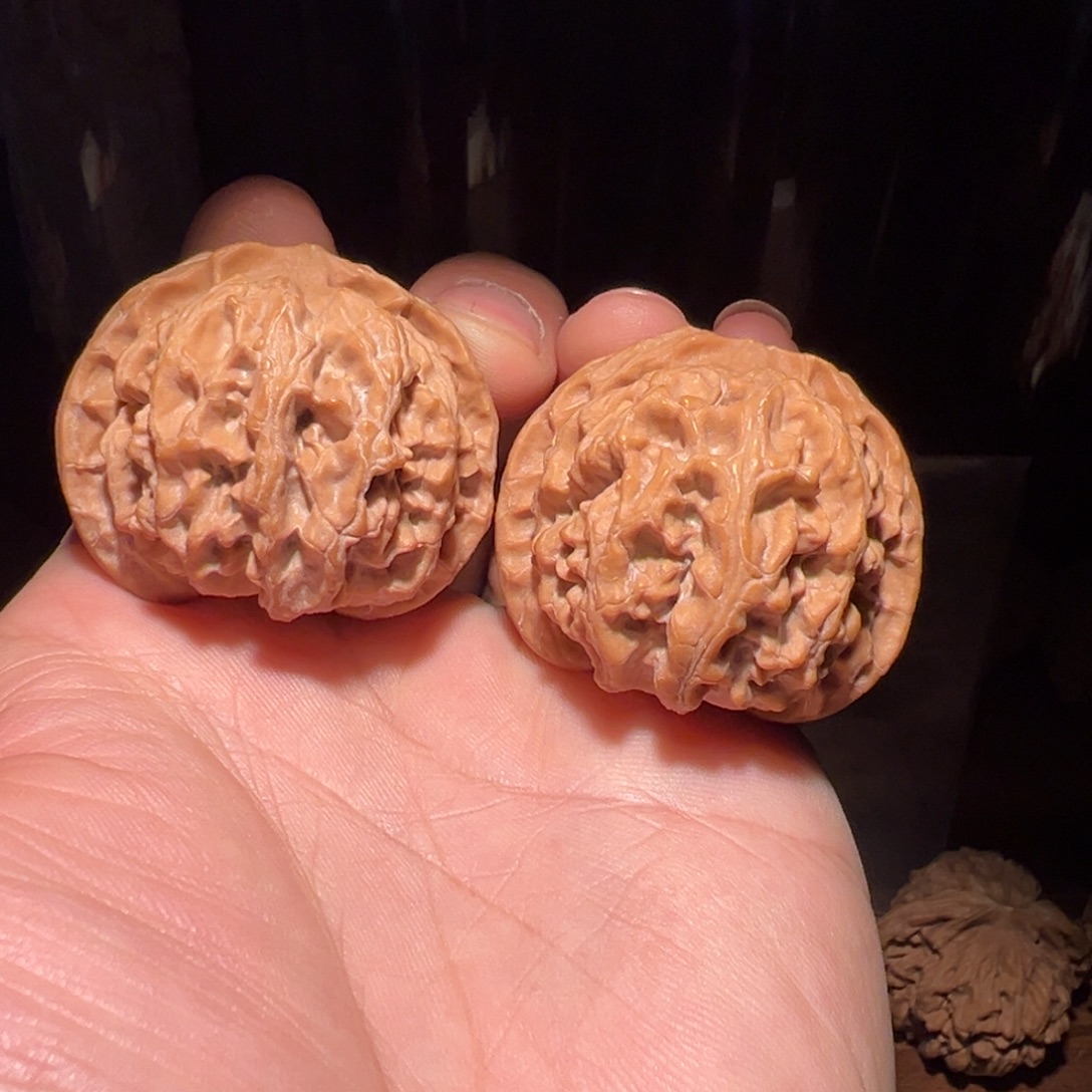 文玩核桃把件41尺全品苹果