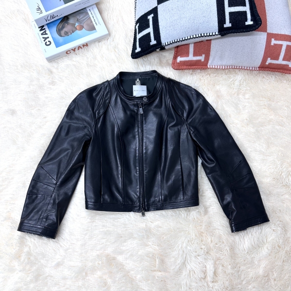 妃鱼/思琳/牛皮/外套/95新/z零二一六