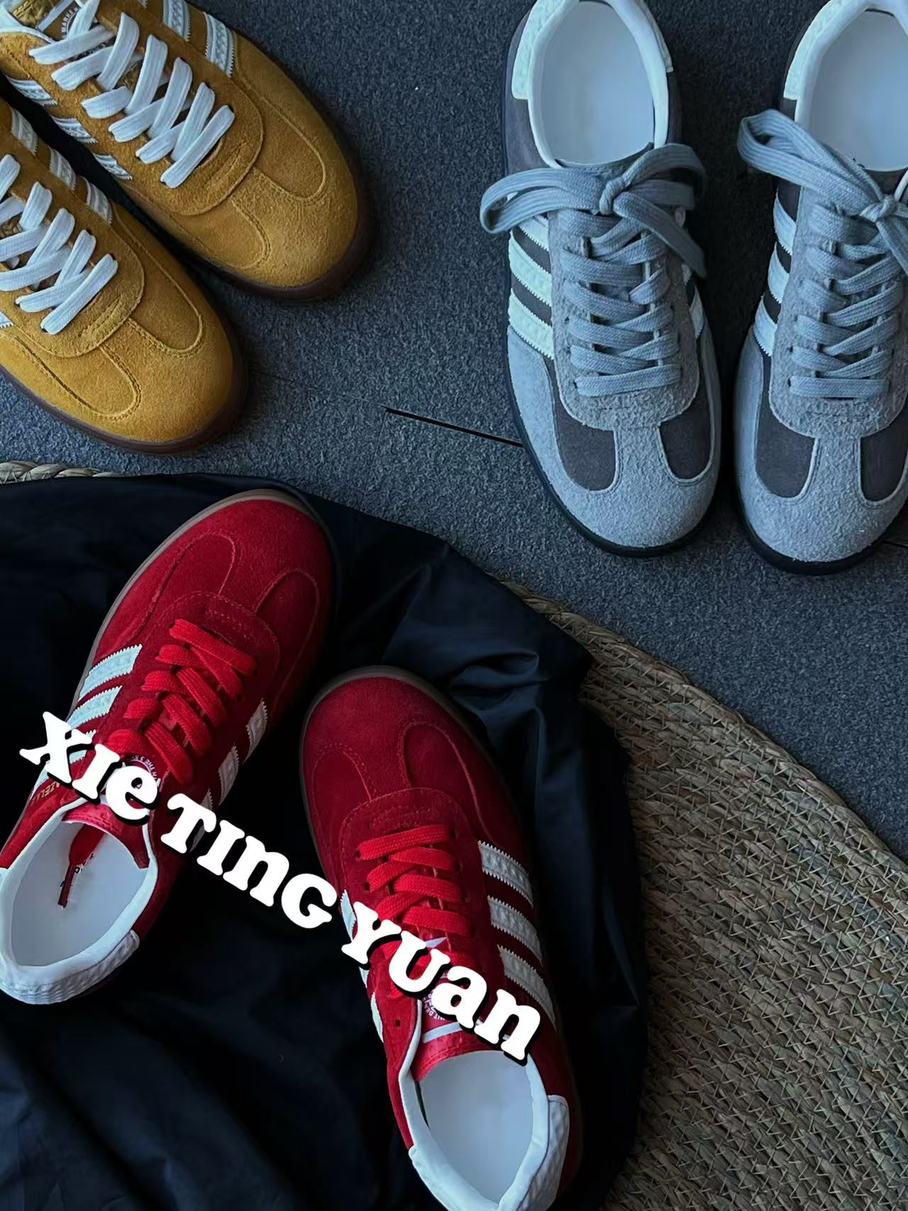 德训鞋微瑕经典复古真皮休闲运动板鞋女6060