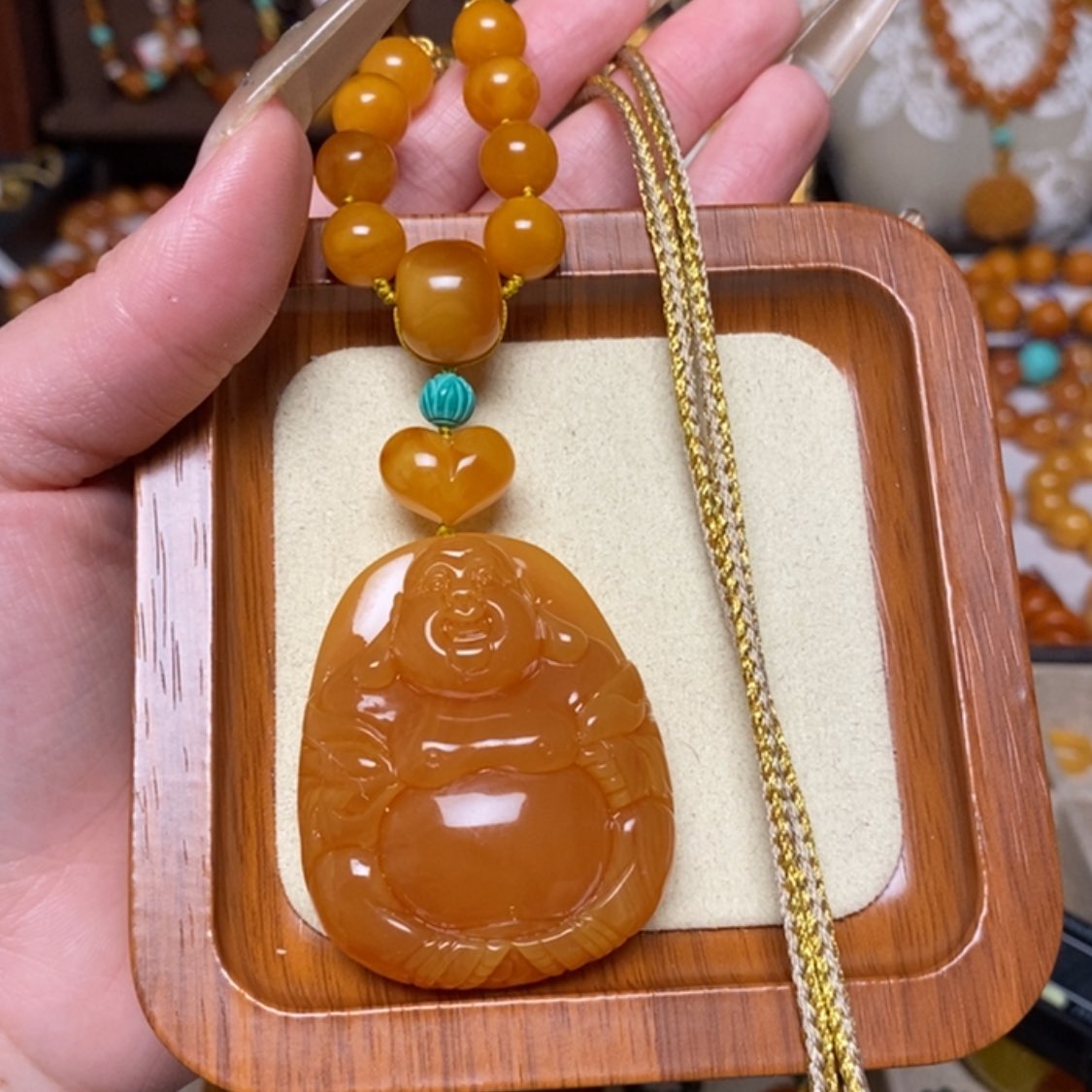 【闪购商品】蜜蜡颈饰未镶嵌项链