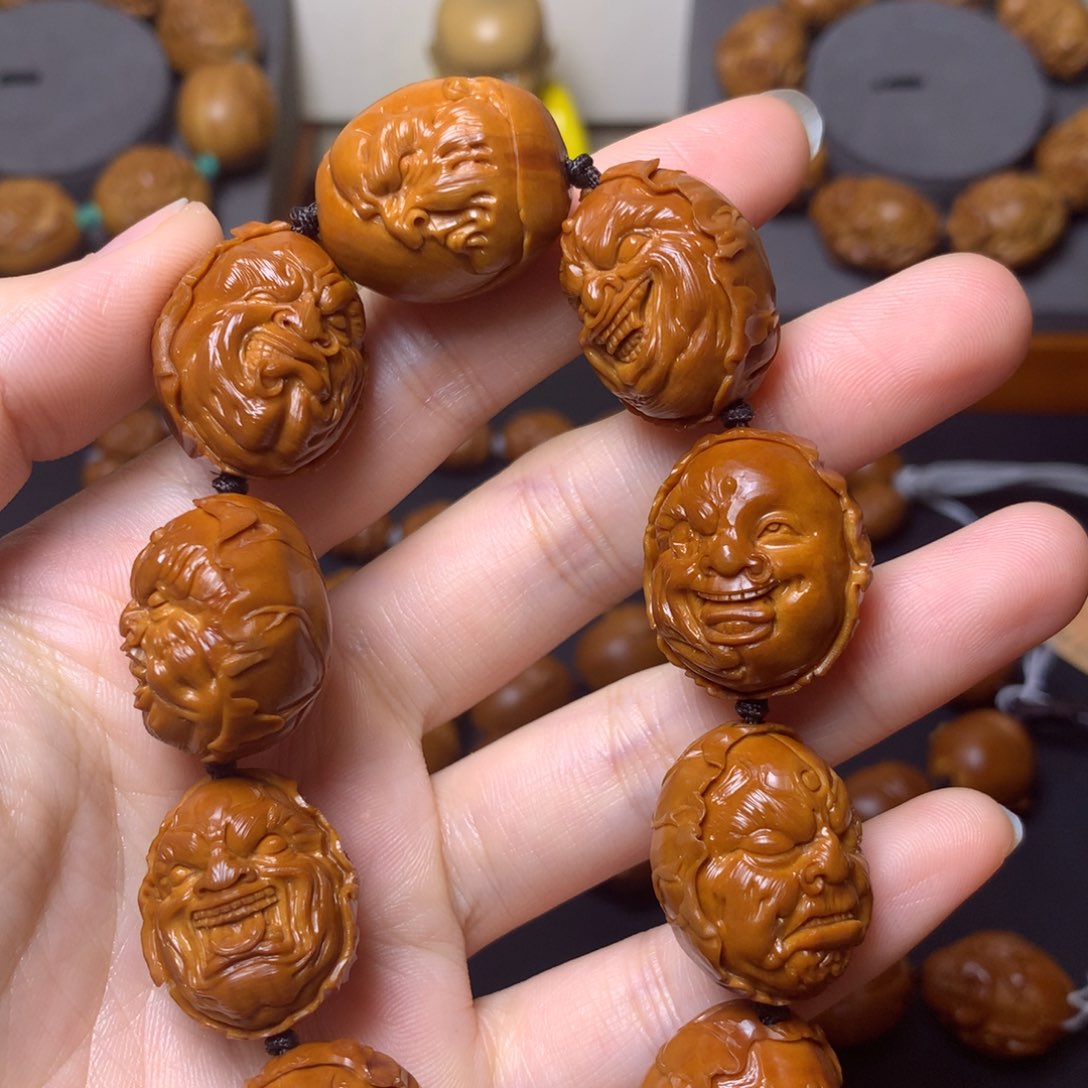 橄榄核手串/手链荷叶恶僧