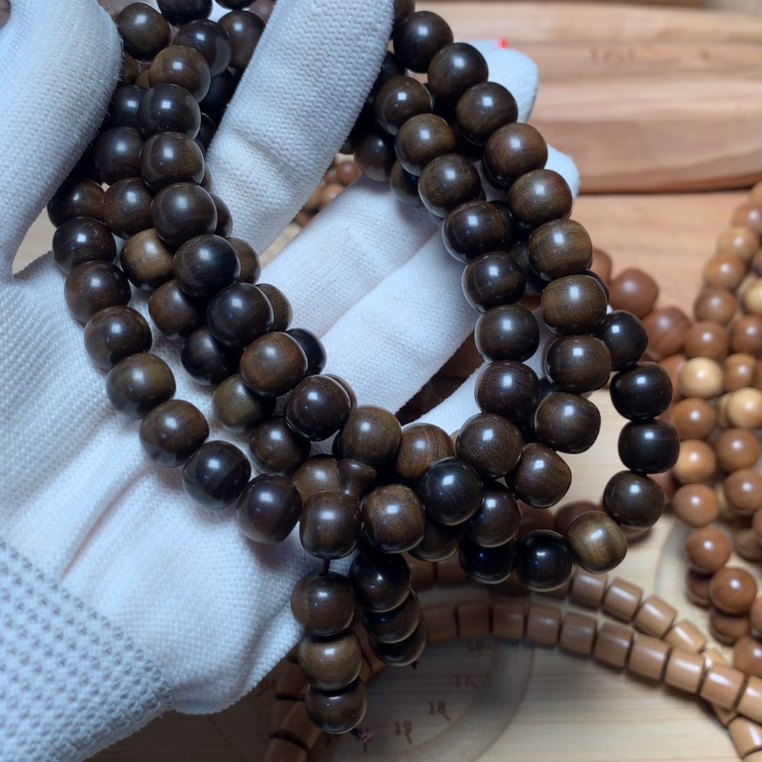 檀香木手串/手链y*u迈索尔老山檀9x10阴沉