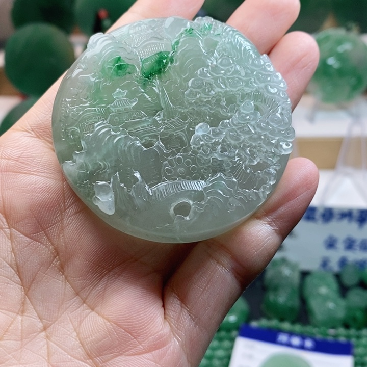 未镶嵌石英质玉珠宝奇石风***起非洲翠