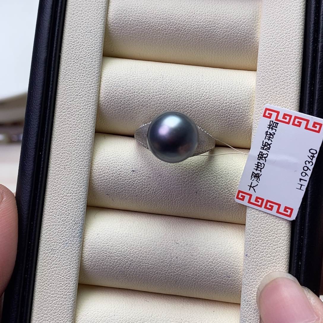 海水珍珠戒指银S925镶嵌