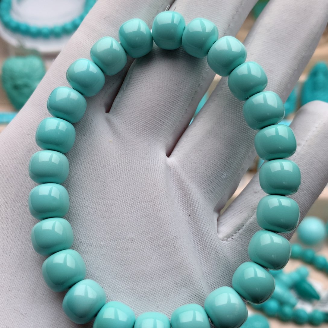 绿松石珠宝奇石未镶嵌重：23.1克