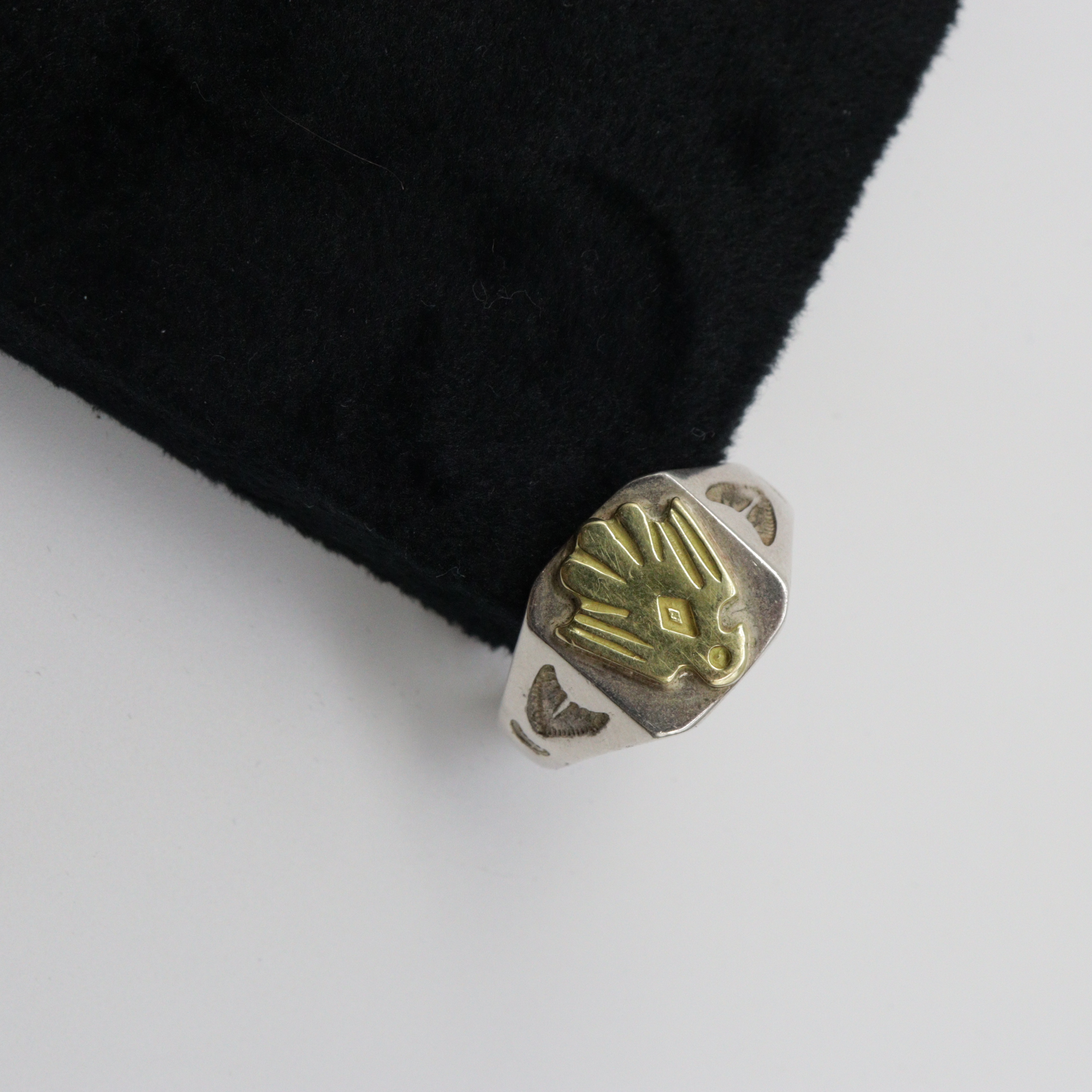 925银戒指 CORNER goros 中古方雷鸟戒指