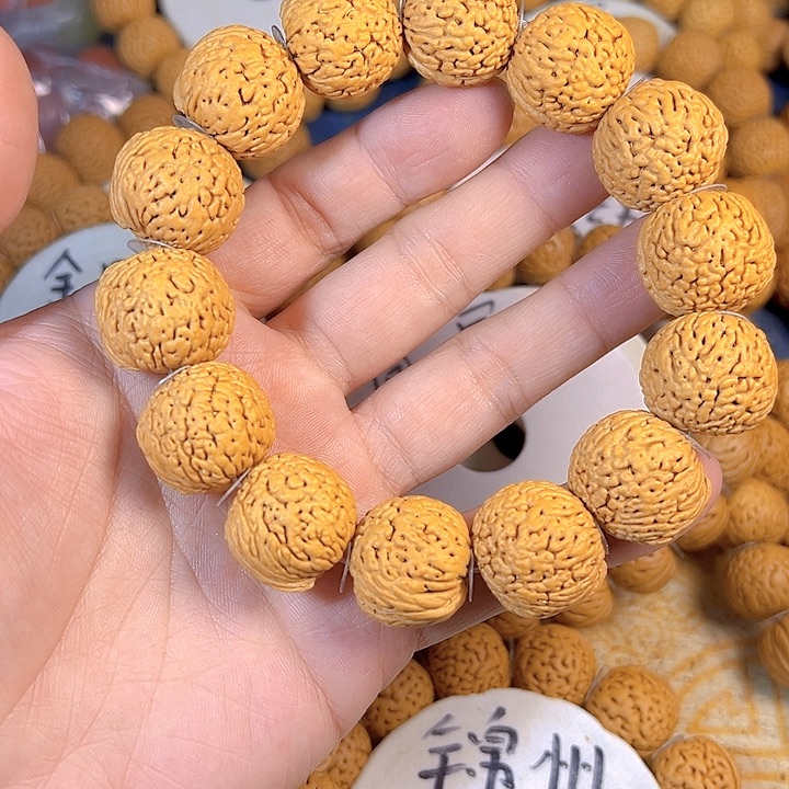 桃核吊坠20龙鳞凤尾桃核手串