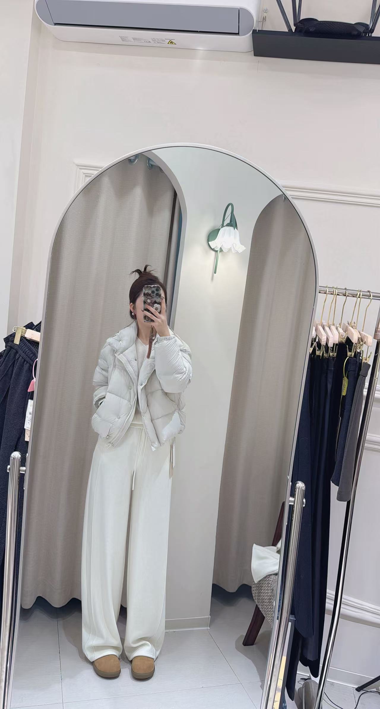 5231#2025新款漫步茶茶短款保暖羽绒服