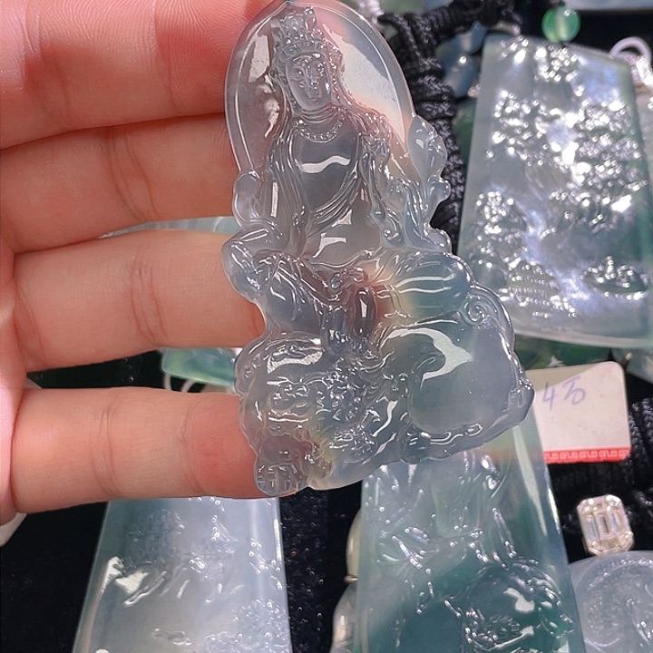 翡翠颈饰未镶嵌乐*仔57，