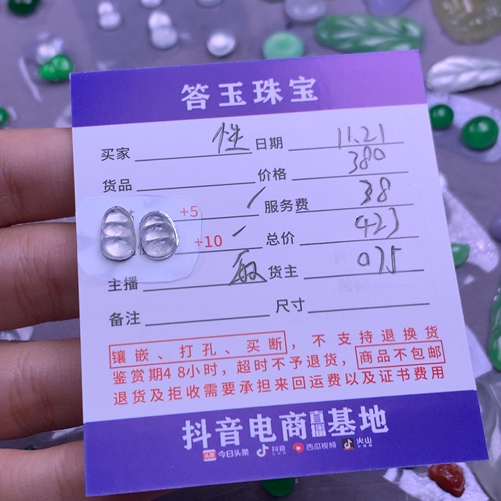 颈饰未镶嵌翡翠性****～