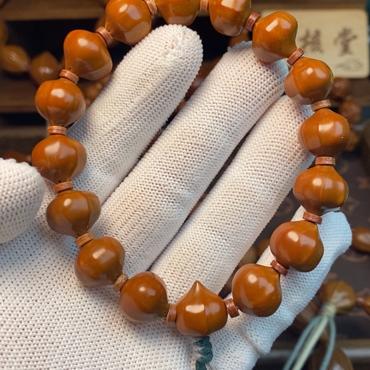 橄榄核手串/手链1.4水晶核蜜桃臀