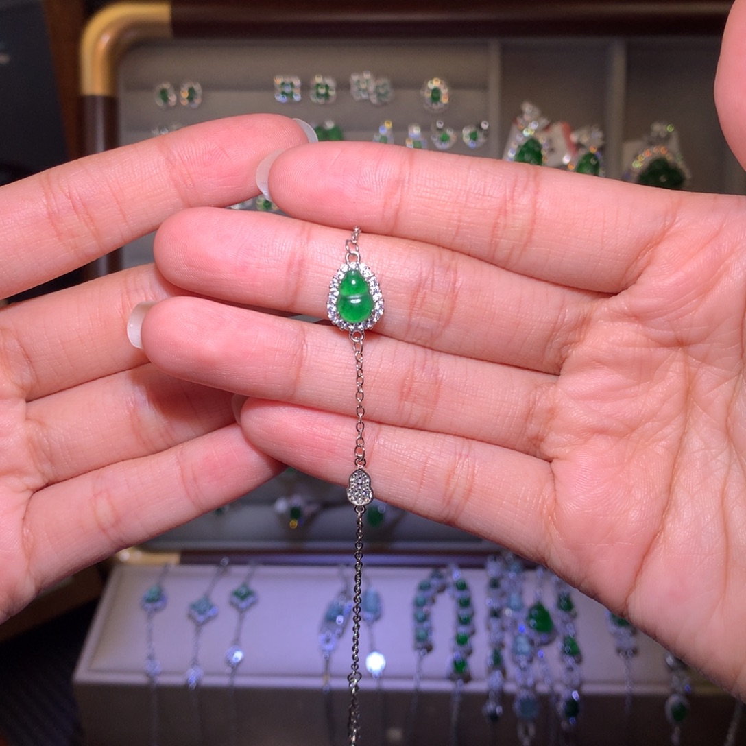 翡翠未镶嵌手链手链