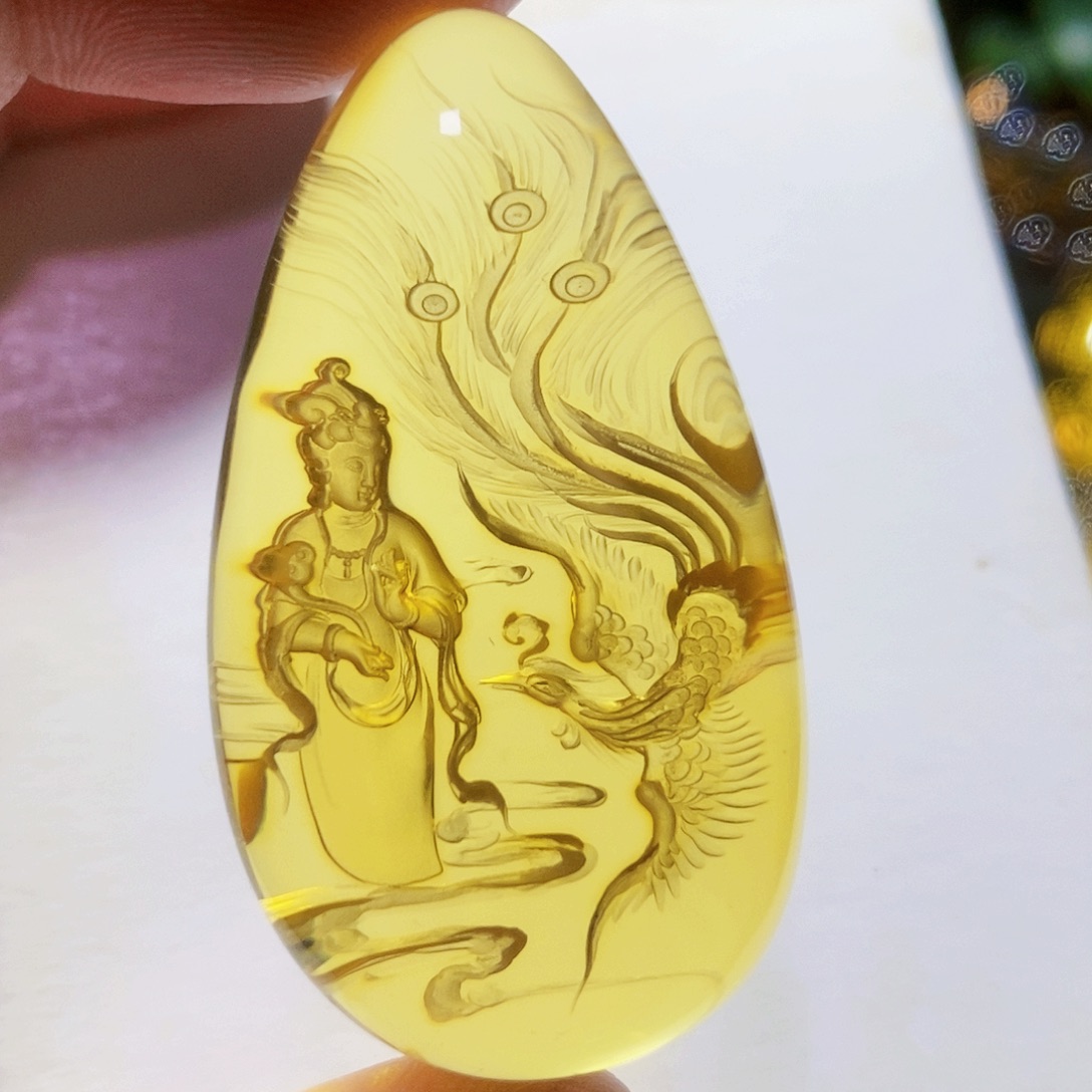 【闪购商品】金珀吊坠(不含链)未镶嵌