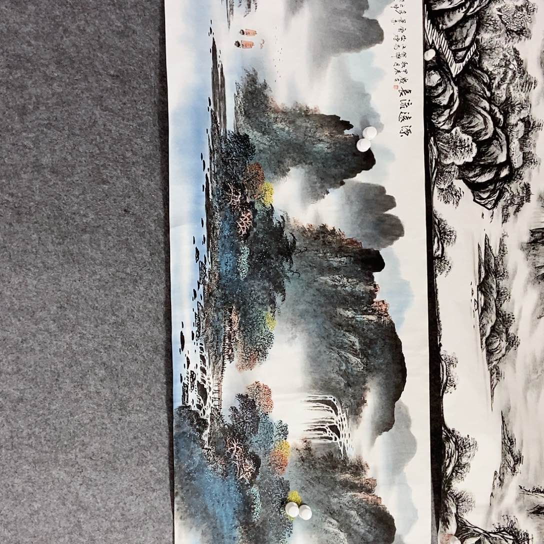 国画老师书画作品手写