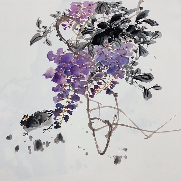 姜奇老师花鸟作品50×50
