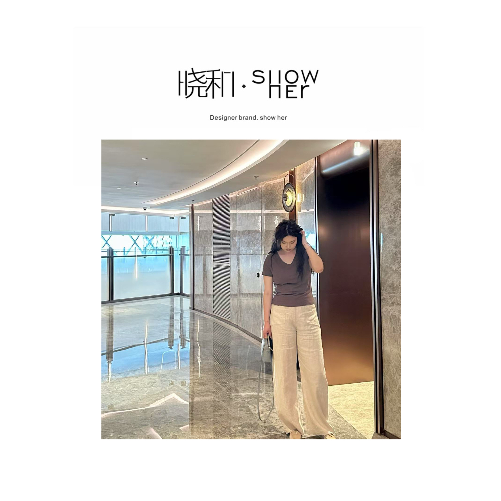 SHOW HER 【原麻】25年新款显瘦亚麻裤