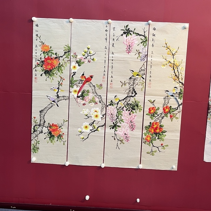 国画手绘的小可爱也好好看