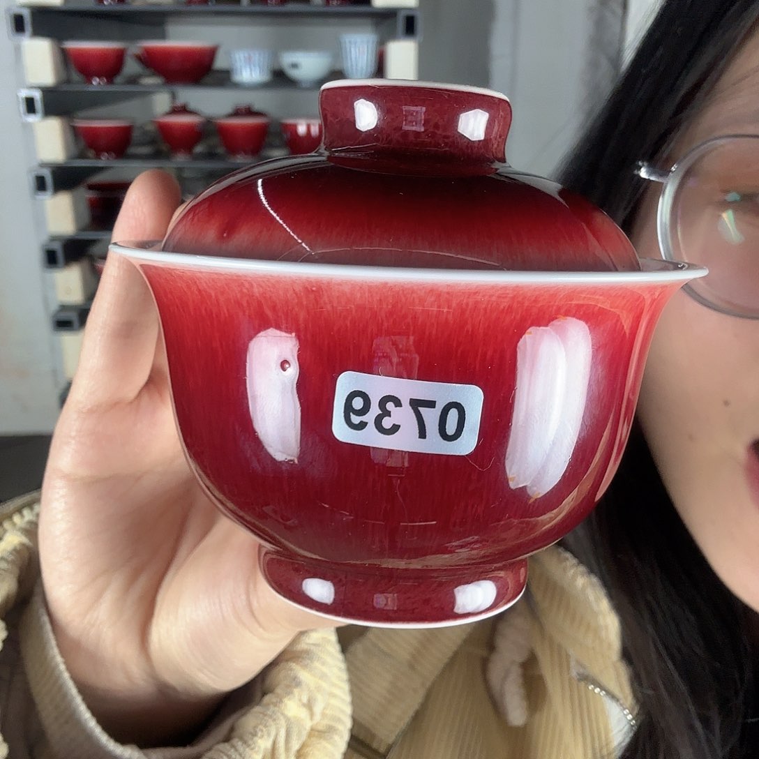 瓷片景德镇郎红陶瓷