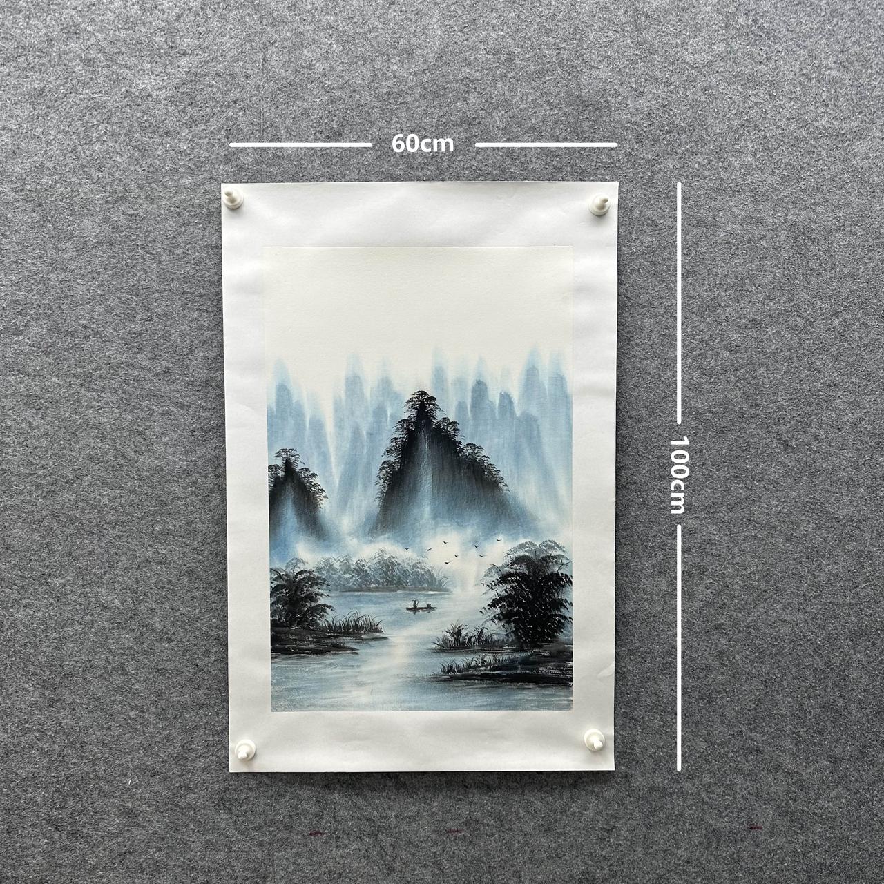 【云山福川图】100*60cm欧阳宾手绘作品