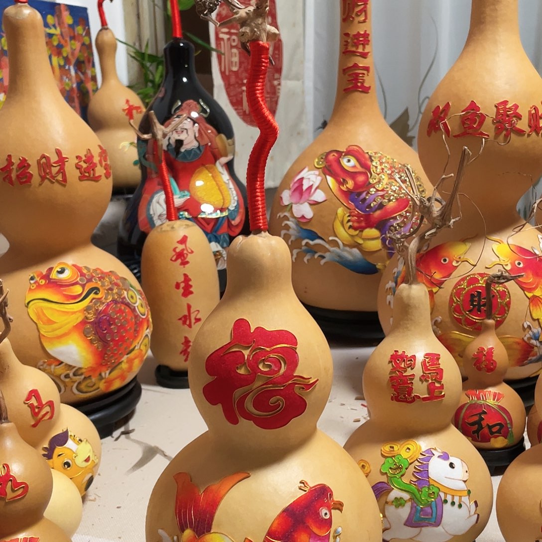 一***顺木葫芦福禄福鱼大鱼挽元宝