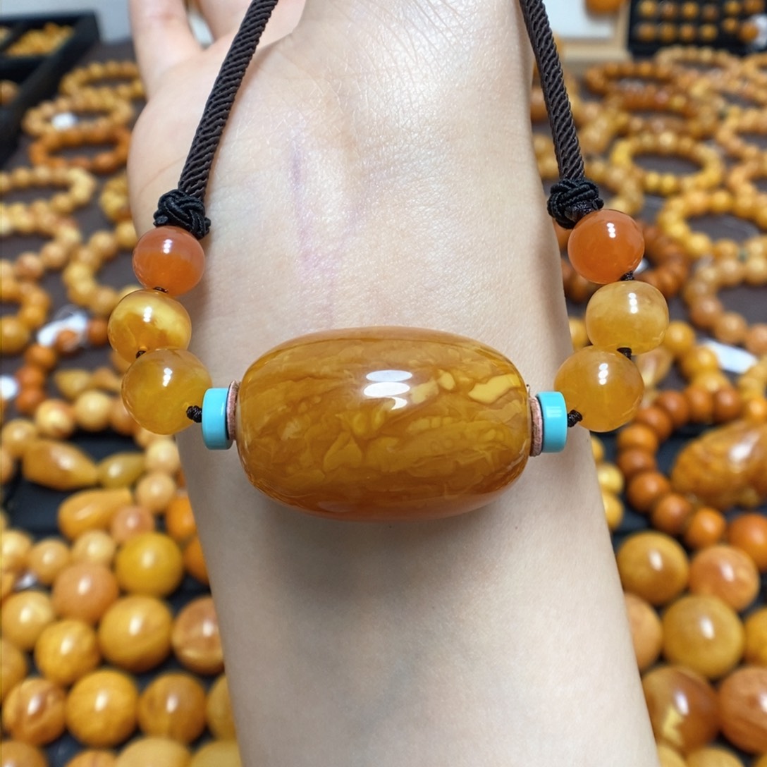 蜜蜡颈饰未镶嵌蜜蜡