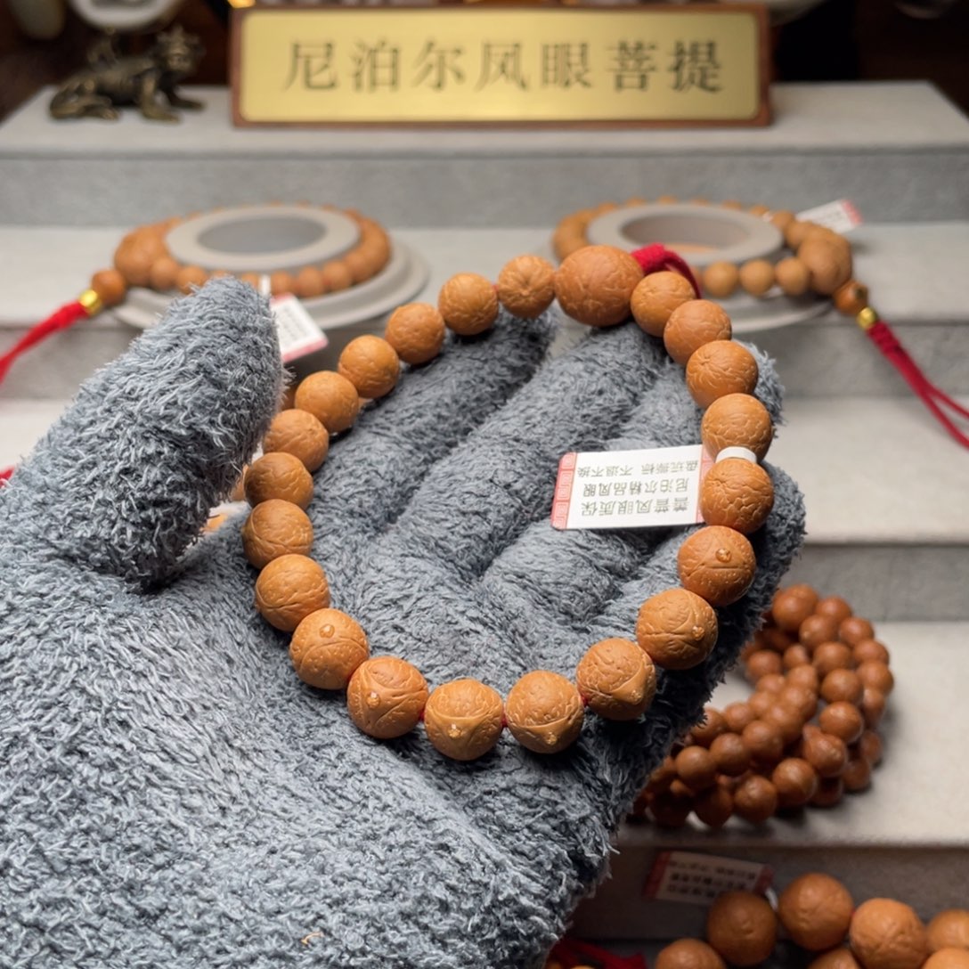 手串凤眼菩提尼泊尔铁籽龙眼12mm