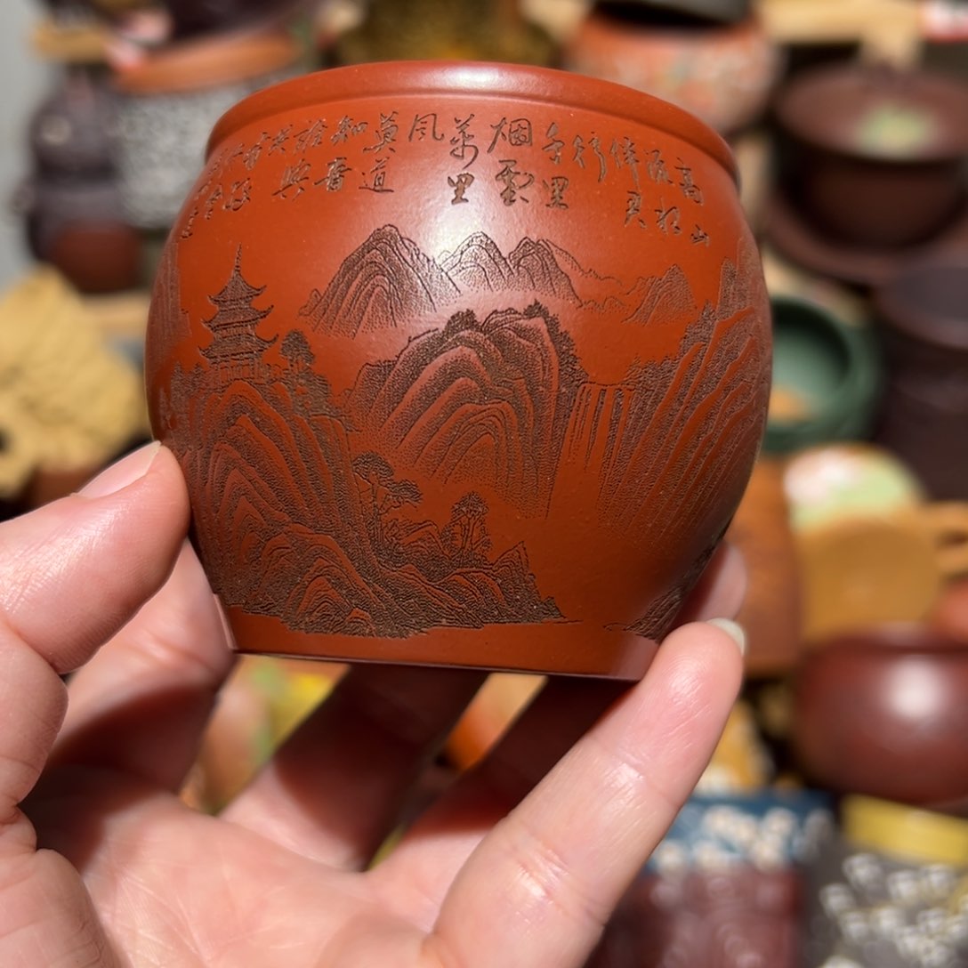 紫砂茶杯宜兴紫砂主人杯