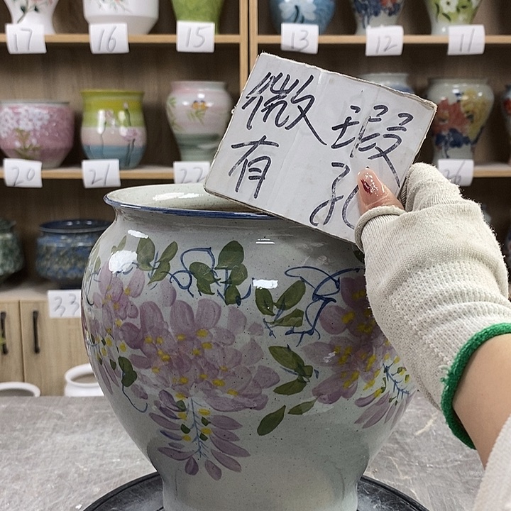 缸3xc景德镇陶瓷花盆