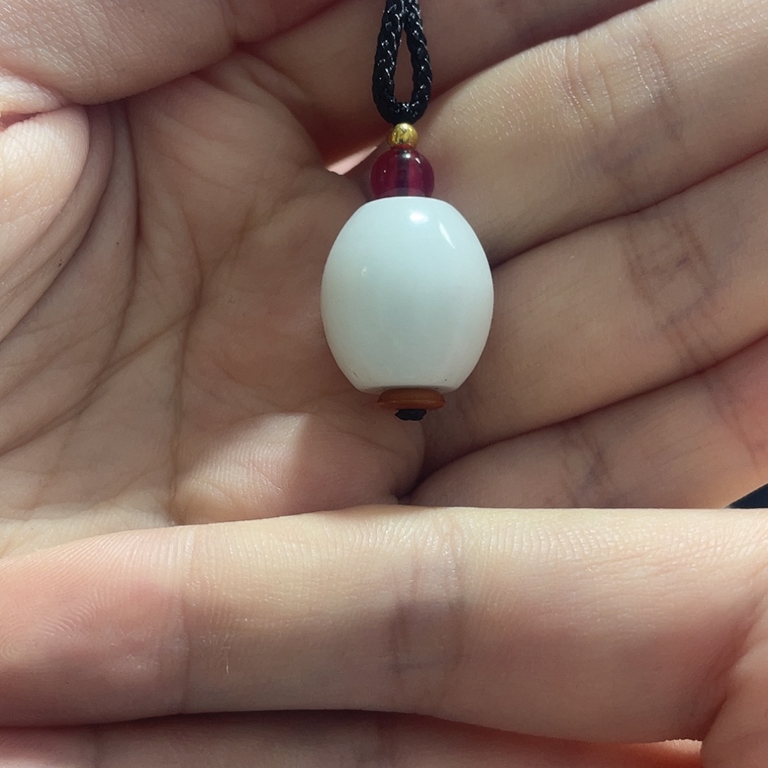 蛇纹石玉未镶嵌吊坠(赠链)