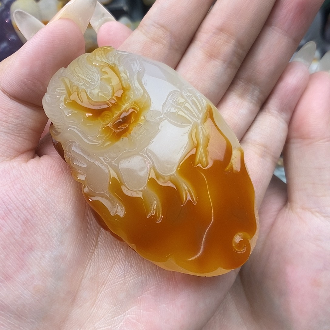 D***k玛瑙/玉髓未镶嵌颈饰