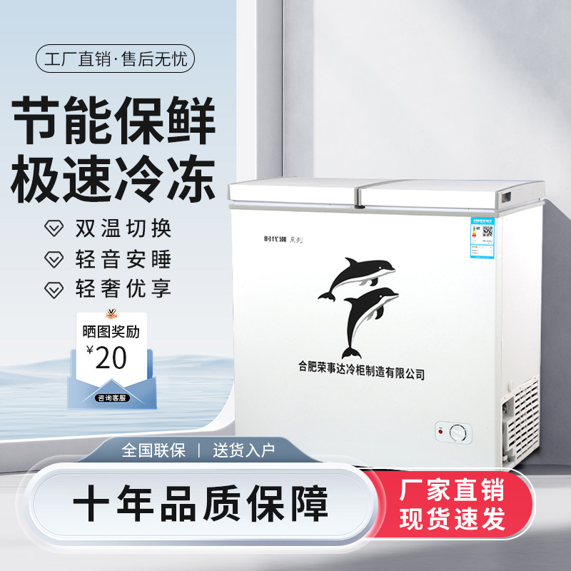 双门双温冰柜家用急冻保鲜轻音冰柜小型保鲜小冰柜冷藏冷冻两用