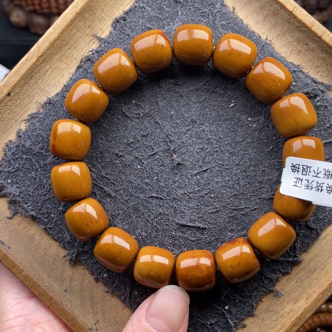 紫金鼠手串13mm天花板黄金甲桶珠