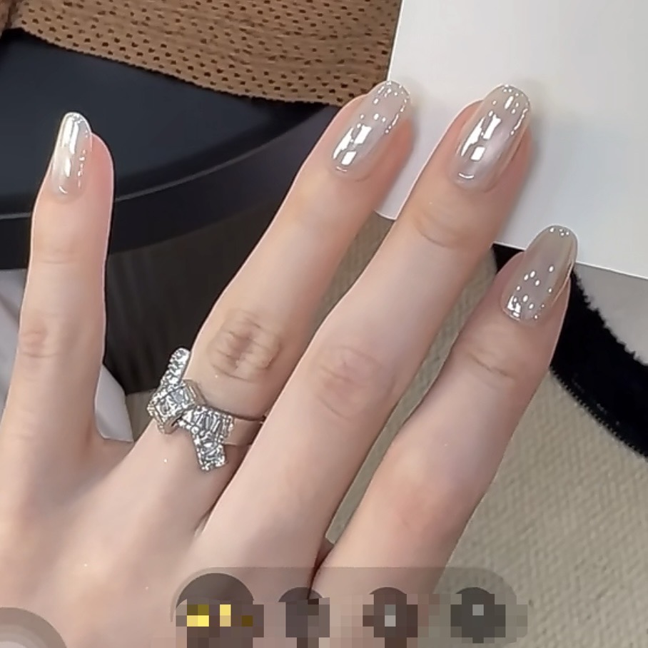 【白瓷】爆款推荐！高级显白温润白玉手工穿戴甲