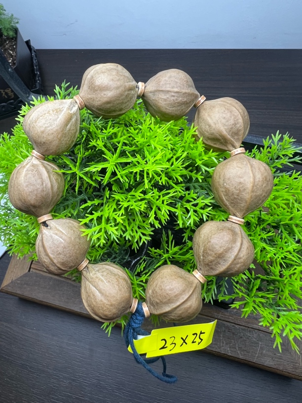 23-25尺寸梅林铁核精挑精选橄榄核手串原生态素串