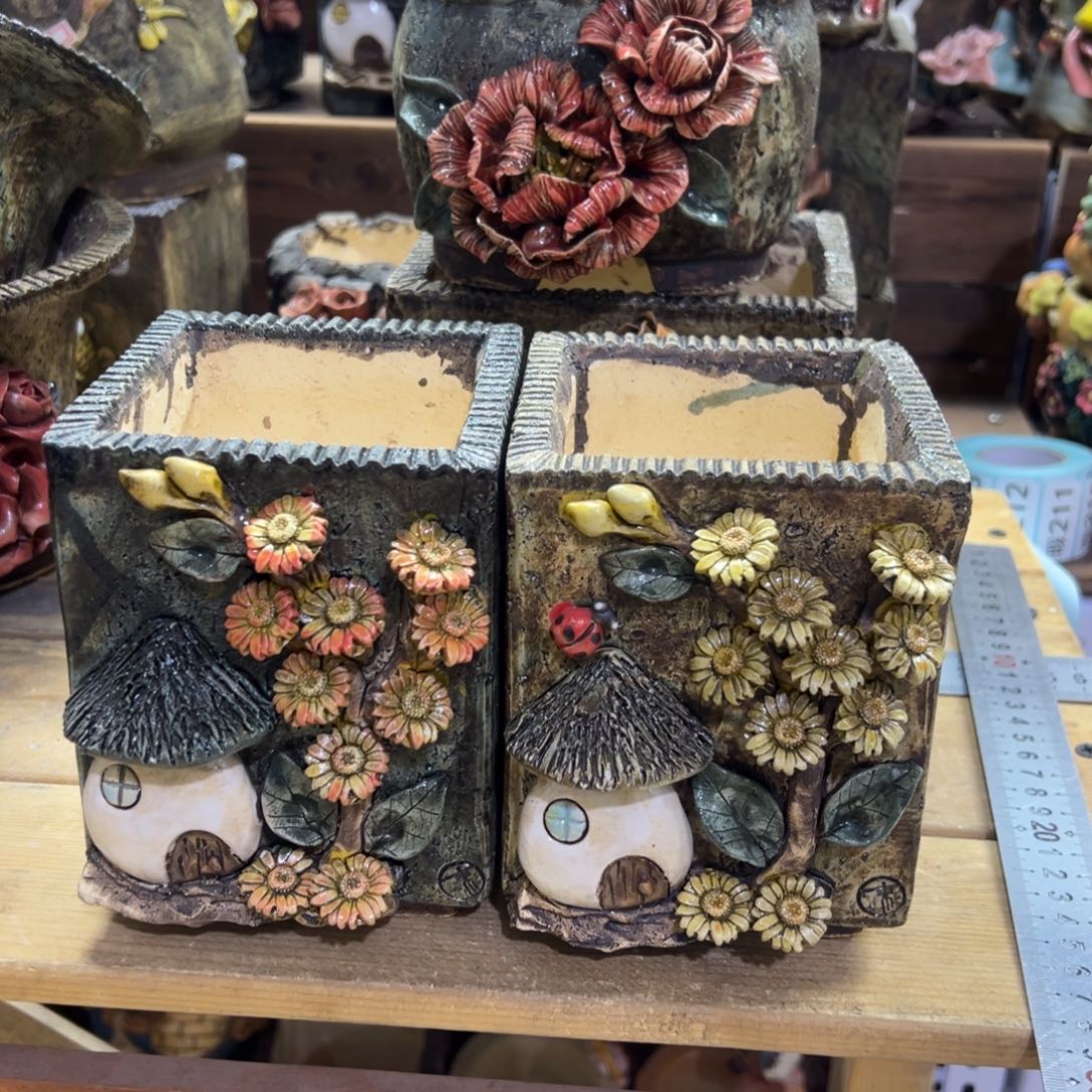 红陶元*青藤多肉花盆