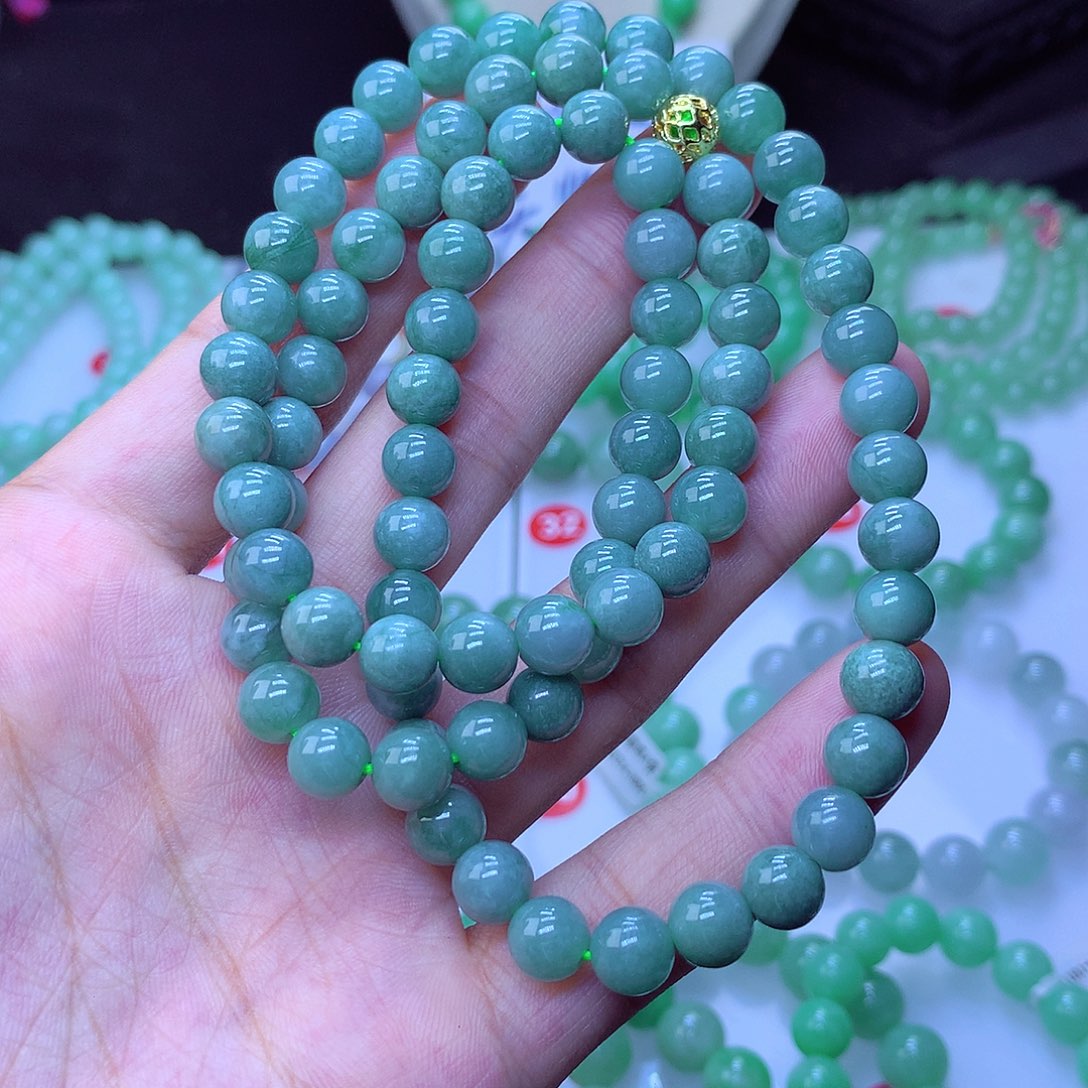 翡翠毛衣链未镶嵌卡7.8