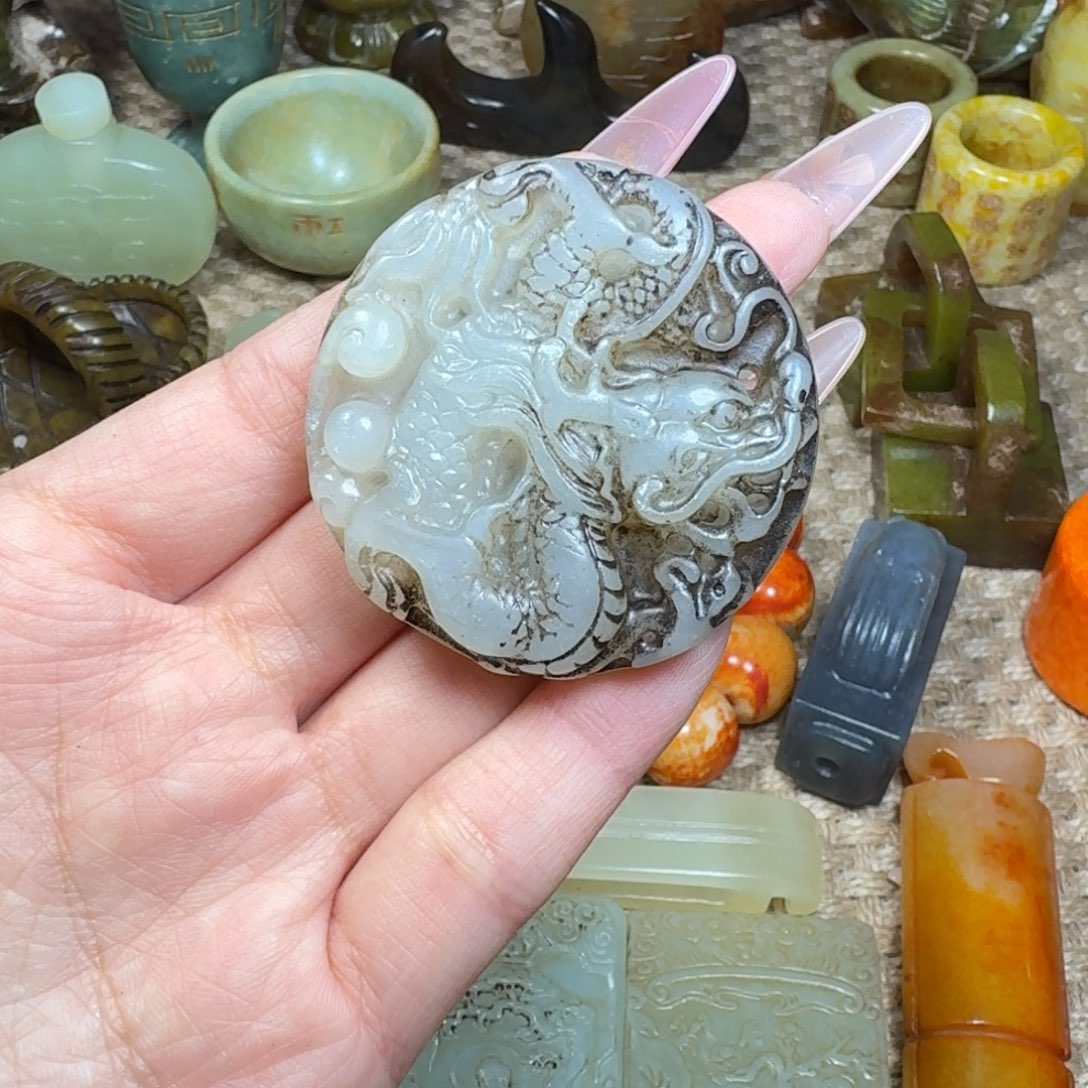 白玉菩提吊坠挂件