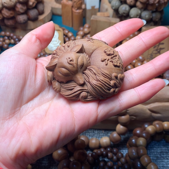 檀香木手串/手链老山檀香狐狸