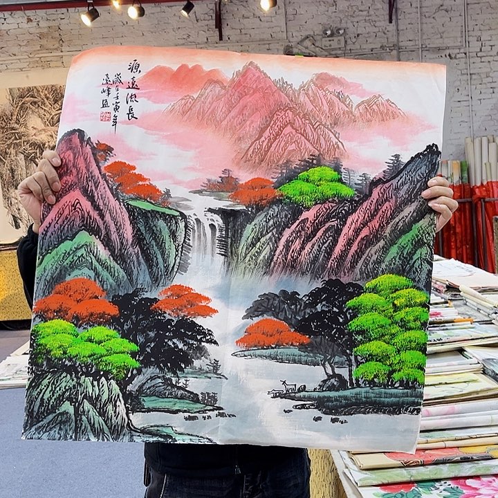国画手绘的画法是用