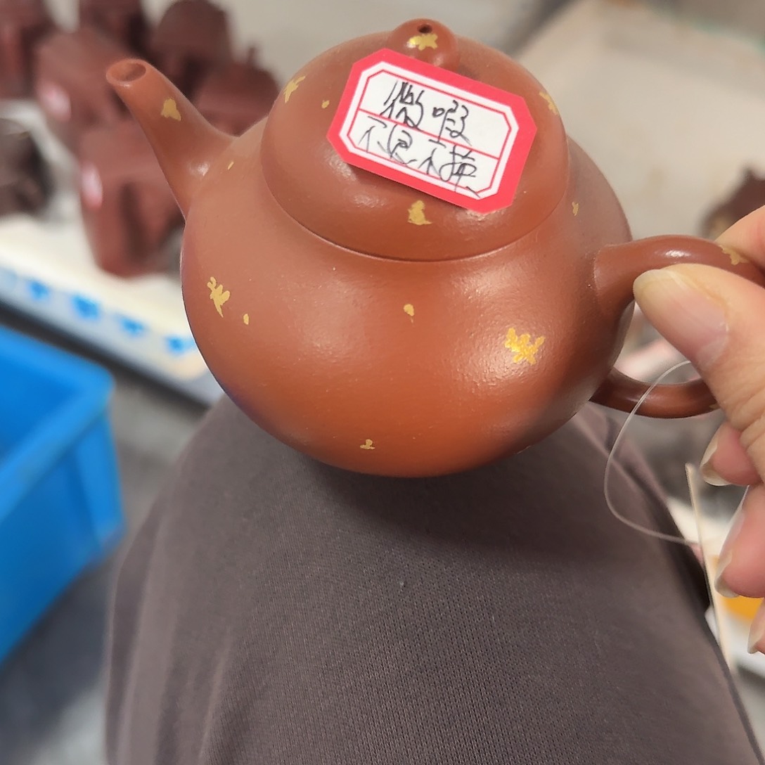 紫砂茶壶黄龙山原矿朱泥160