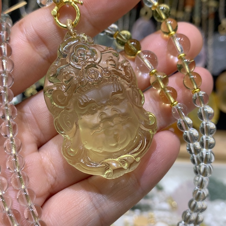 水晶颈饰未镶嵌老****糖天然