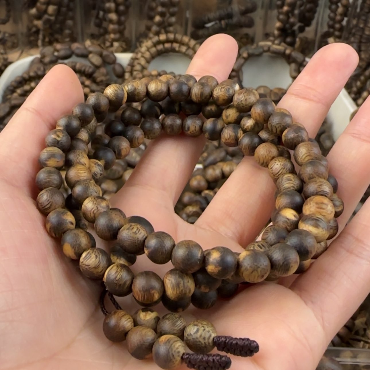 【闪购商品】沉香手串雪***凉奇楠手串15克卡06