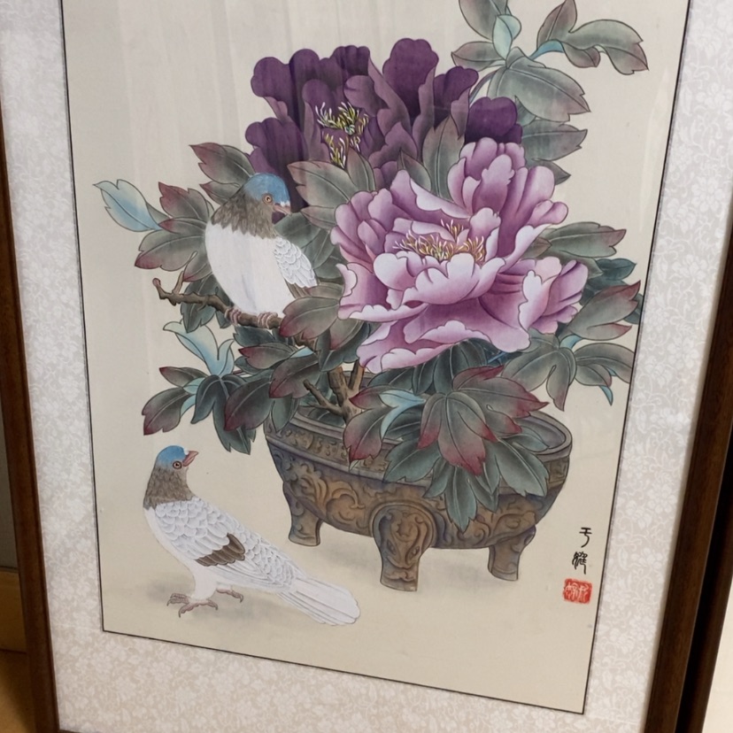 【闪购商品】国画手绘国画工笔带框