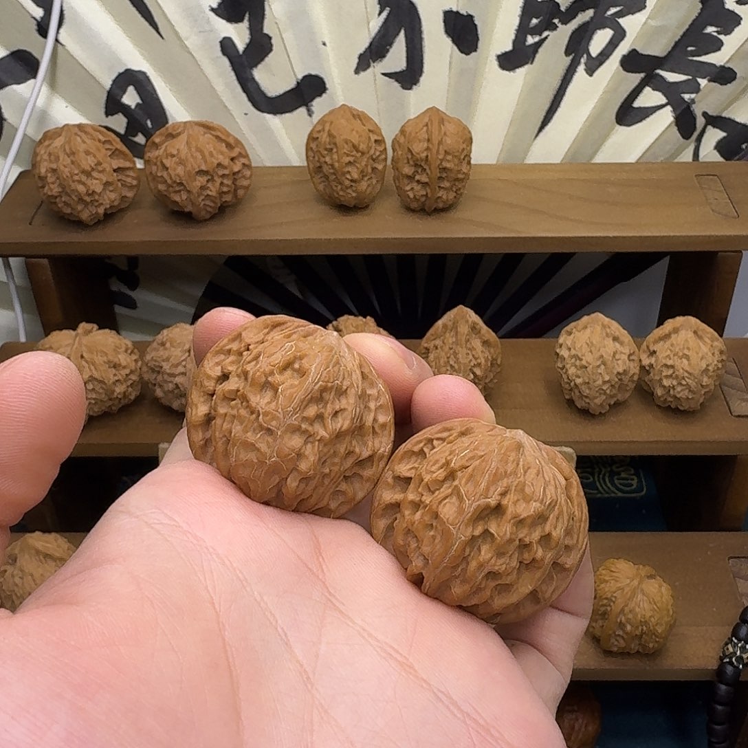 文玩核桃吊坠磨盘