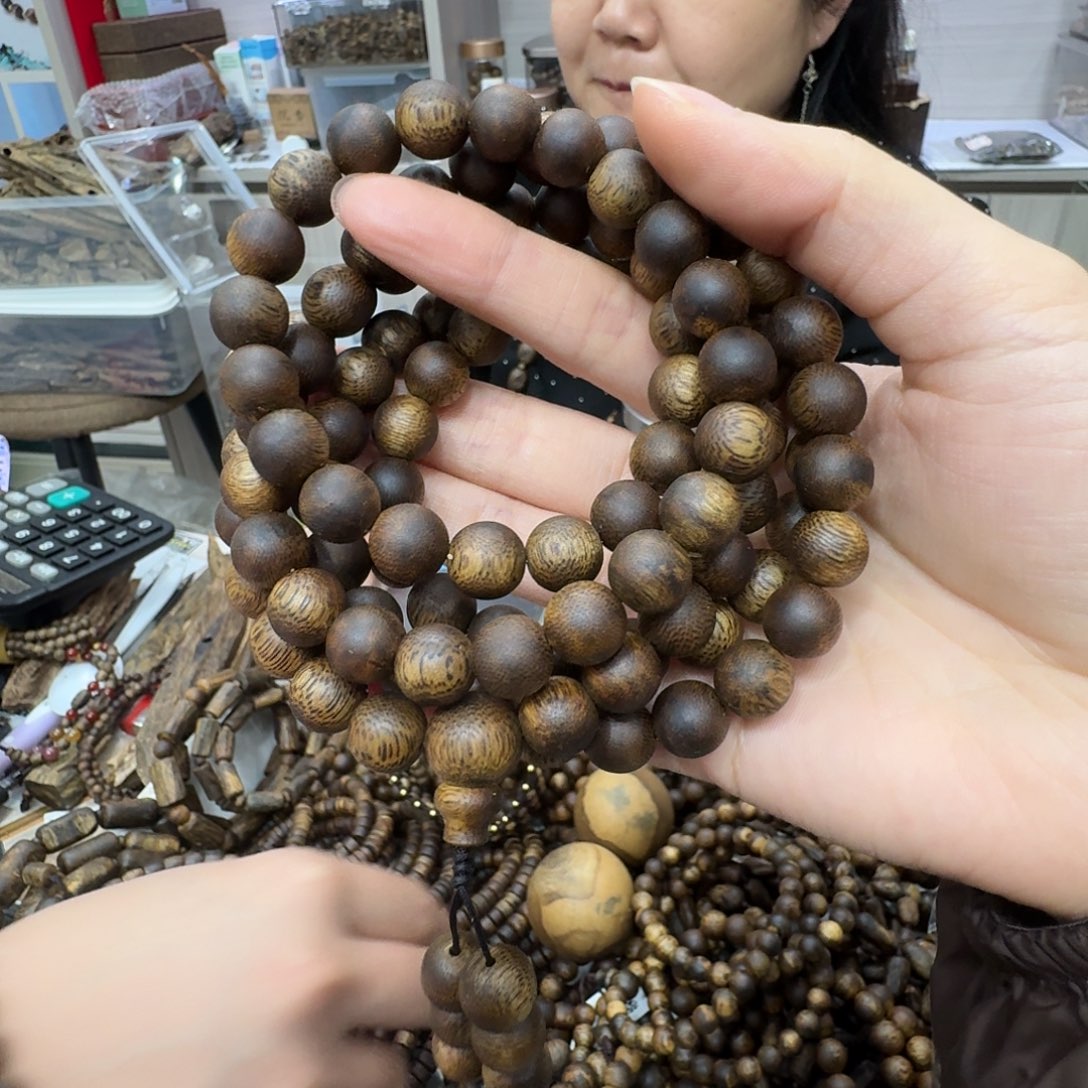 沉香手串白棋母树多圈 1.0-42 克多样性发一串