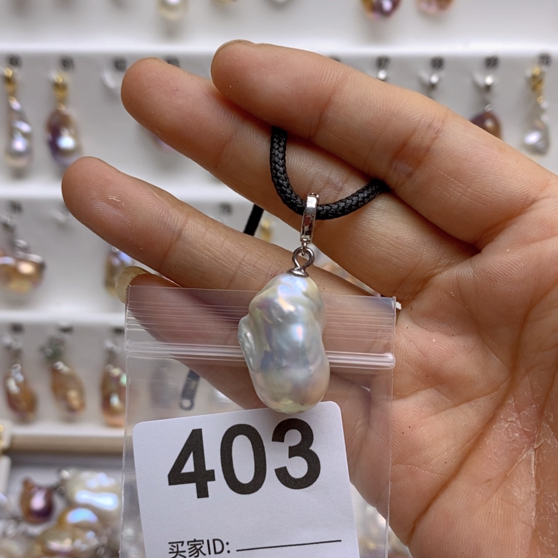 淡水珍珠颈饰银S925镶嵌403