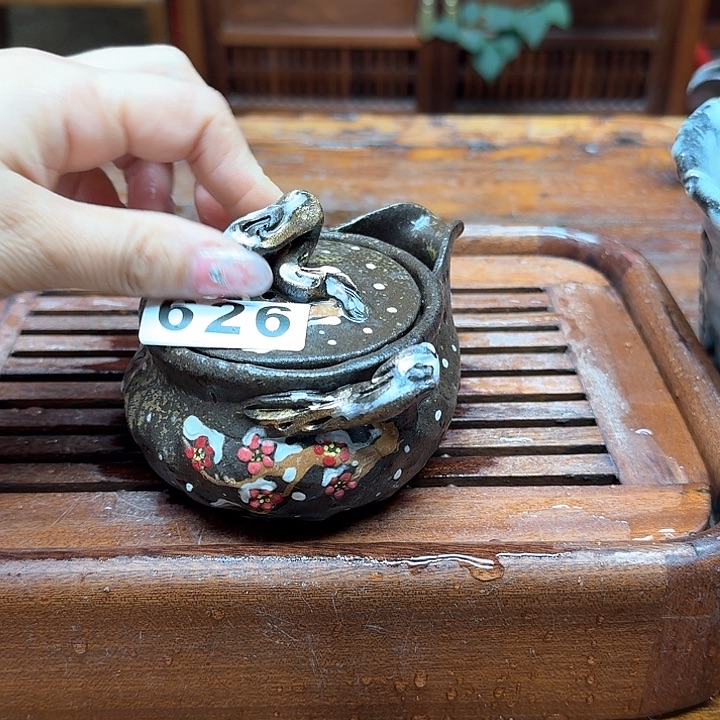 纯手工制作粗陶茶具