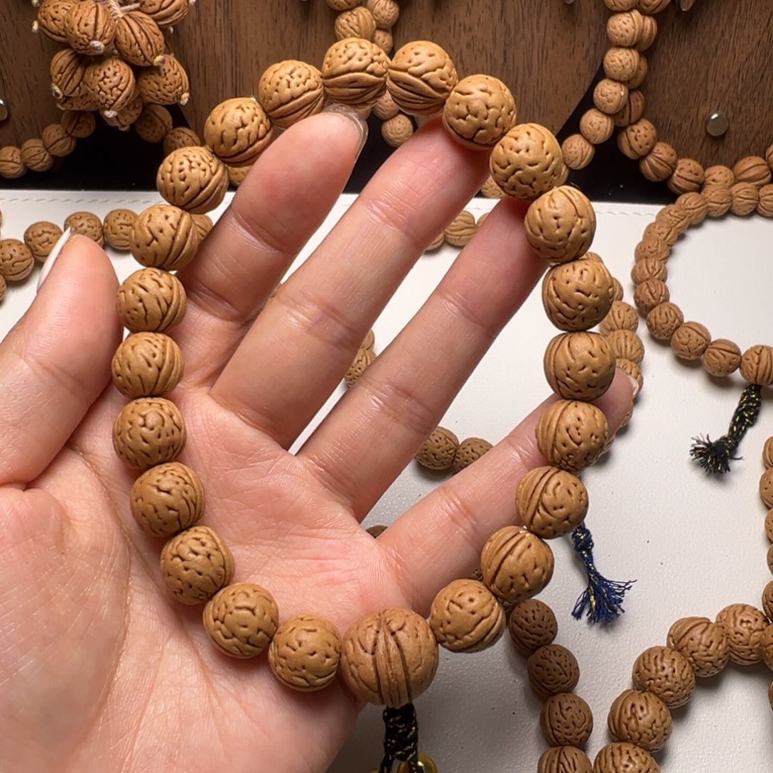 瓶****手串/手链核桃22+山西野生桃核手持