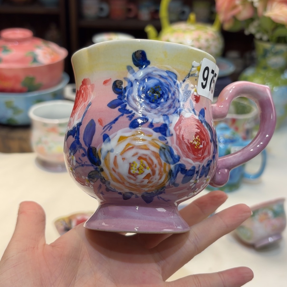 景德镇手绘高温釉下彩陶瓷茶具