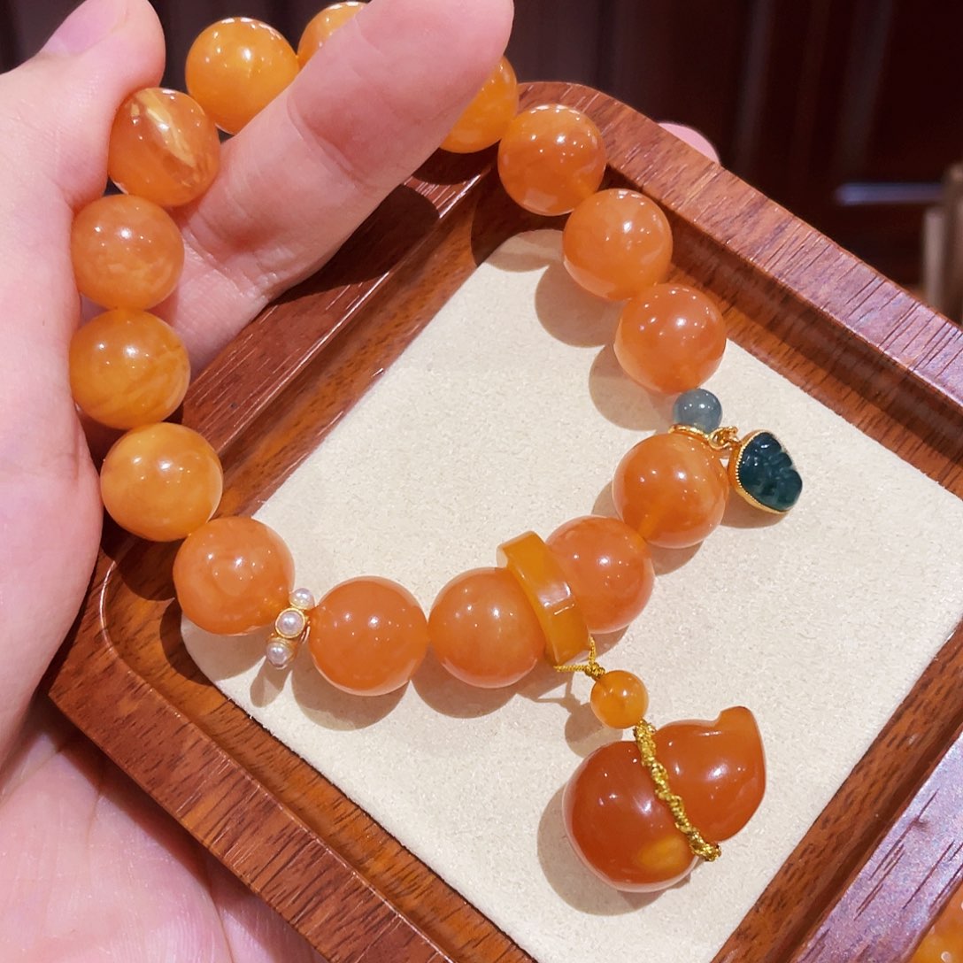 蜜蜡手链未镶嵌手串